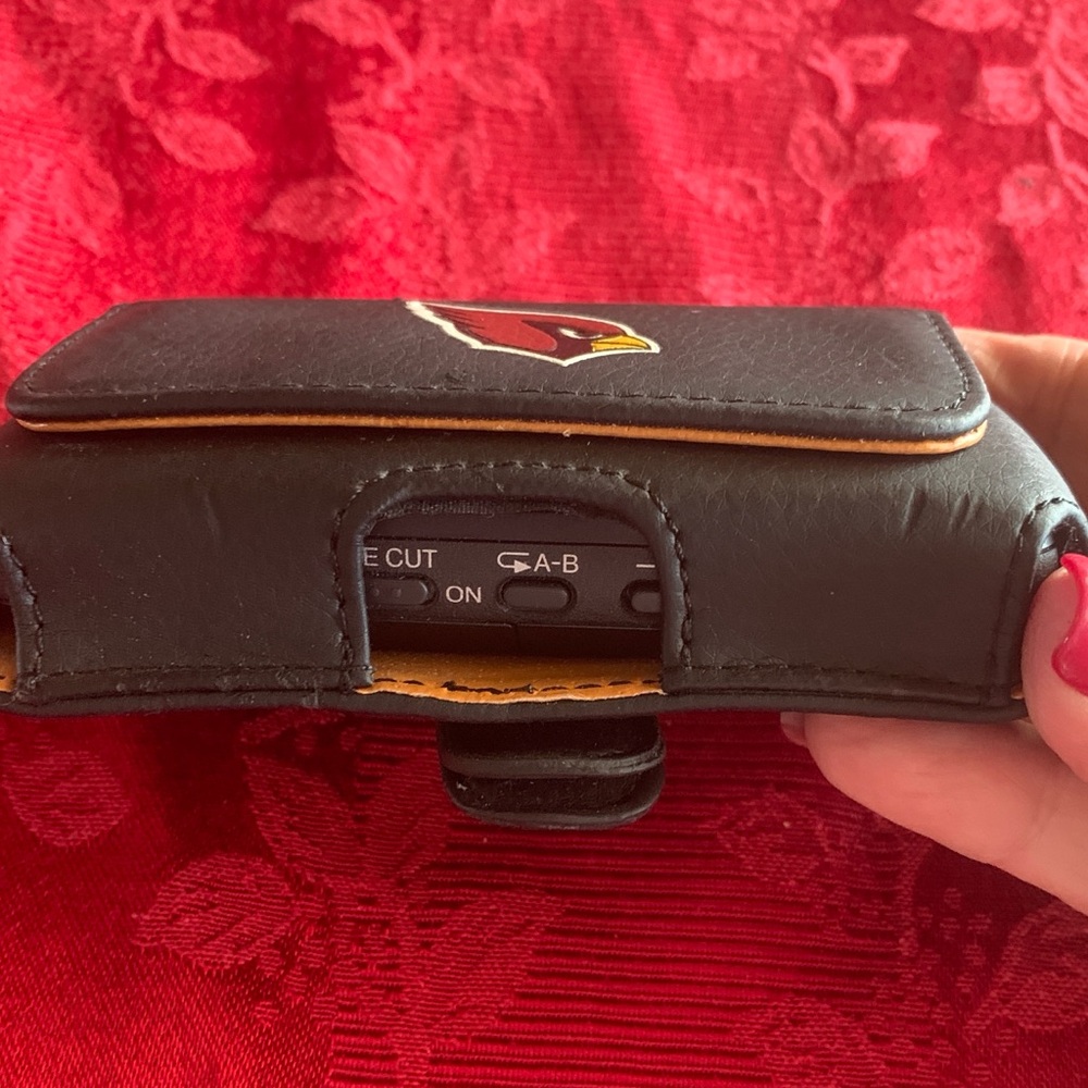 Sony Black Digital Voice Recorder with Az Cardinals Logo Case - Picture 12 of 12